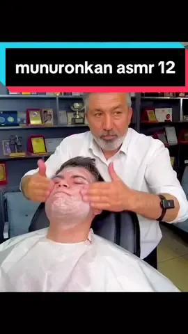 HOW ABOUT HAVING A REAL BARBER EXPERIENCE? ASMR AMAZING SKIN CARE AND MASSAGE WITH MUNUR ONKAN #asmr #massage #barber #sleeprelief #bendekal #relaxing #foryou #viral 