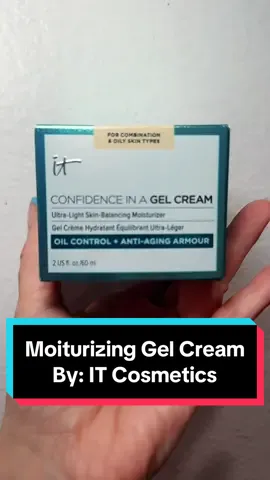I was #giftedbyitcosmetics their #confidenceinagel cream. It helps beat oil AND hydrates 🙌🏻 it’s the perfect #facemoisturizer for #comboskin @IT Cosmetics #itcosmeticspartner #itcosmetics