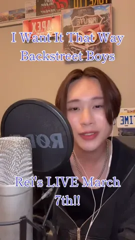 I Want It That Way  Backstreet Boys Rei's LIVE March 7th!! #epithymia #hope #rei #backstreetboys #iwantitthatway #切り抜き動画 