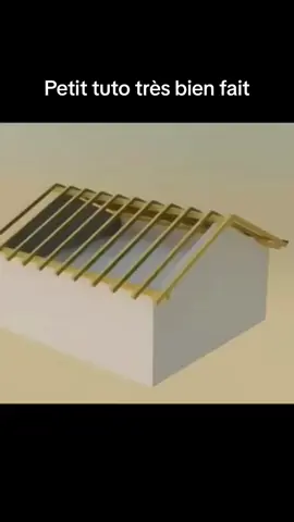 Petit tuto toiture tres bien fait.. A toi de jouer!😉 #toiture #toit #roof #bois #tuto #astuce #orltips 