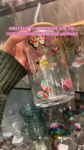 I cant wait to have an icced coffee in this in the morning💐☀️💕🌸 @Homesense I think i might need to come back soon🥹 #homesense #homesensefinds #glasswear #handpaintedglass #coffeecup #icedcoffeecup #wineglass 