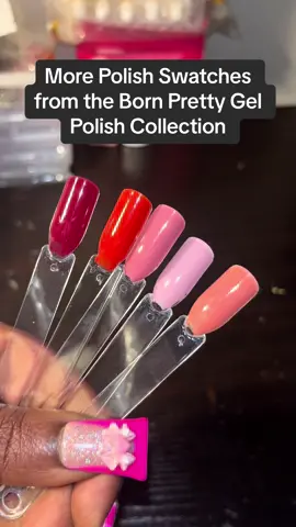 Finishing my Swatches for the 33 piece Kit..  #bornprettyofficial #bornpretty #gelpolishkit #tiktokshopspringsale #naturalnails #rednails #mauvenails #mauve #winerednails #nailswatch 