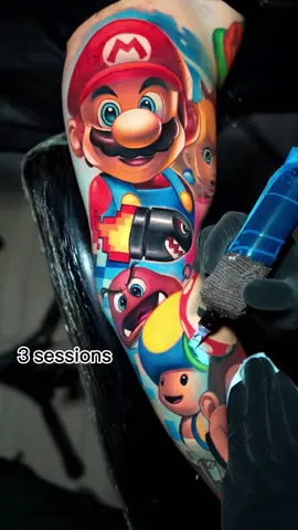 •mario bros• In progres! Sleeve en progreso !  Booking pablofriastattoos@gmail.com #mariobros #mario #tbt #parati #tatto 