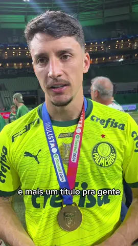 A FORÇA DO ELENCO! 🔥 Se liga no que o Piquerez falou sobre o sentimento de conquistar mais um título! 🏆 #paulistãosicredi #final 
