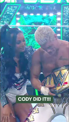 What a moment for @Cody Rhodes 🙌 #WrestleMania #WWE #CodyRhodes 