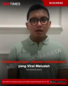 PT Pertamina (Persero) mencopot jabatan Arie Febriant, pegawai PT Kilang Pertamina Internasional (KPI). Pencopotan itu buntut aksi Arie yang viral karena parkir mobil di tengah jalan dan meludah ke arah penumpang di mobil belakangnya. Insiden itu terjadi di kawasan Petukangan Utara, Jakarta Selatan (Jaksel) pada Jumat, (5/4/2024). #idntimes  #idntimesnews  #tiktokberita  #tiktoknews #viral #viralmeludah #ptpertamina