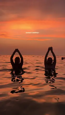 10/10 recommend #swim #sunset #sunsetswim #beach #Summer #holiday #vacation #thailand #travel @Sophie Barker 