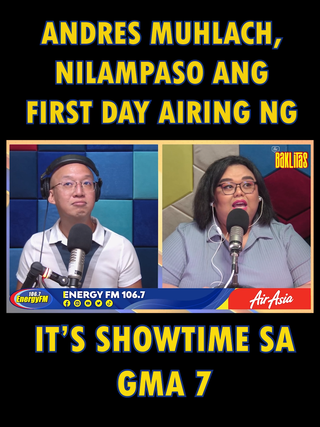 Sa true ba ang chika na ito? Alamin 'yan sa The Baklitas! #EnergyFM1067 #SameSamePeroIba #FYP #fypシ #foryou #andresmuhlach #itsshowtime