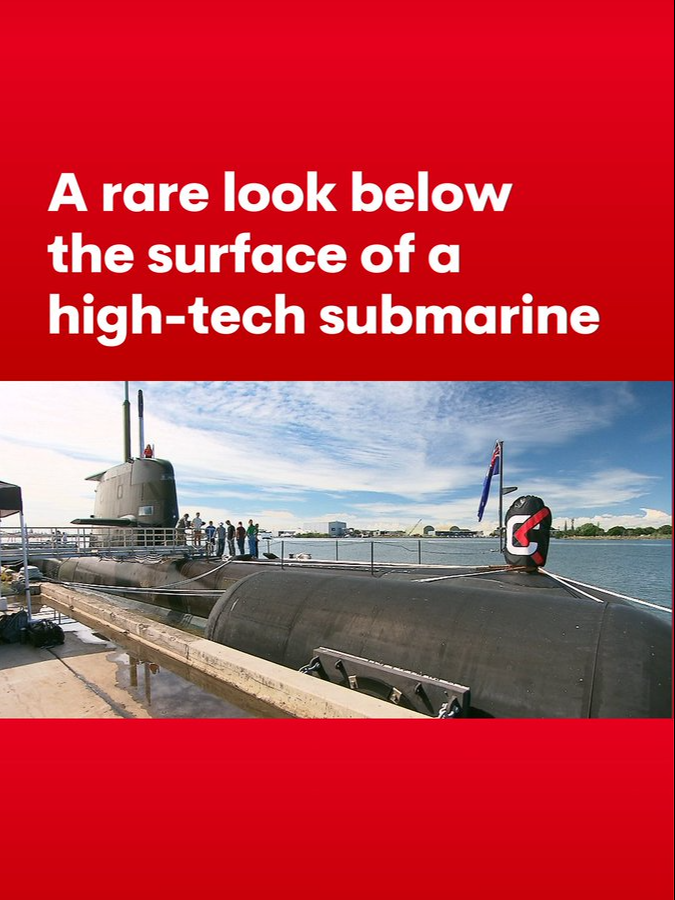 They're high-tech and usually hidden. But, an Australian navy submarine is on the surface in Brisbane as part of a recruiting blitz. 7NEWS was given a rare glimpse on board the highly secretive vessel. #7NEWS