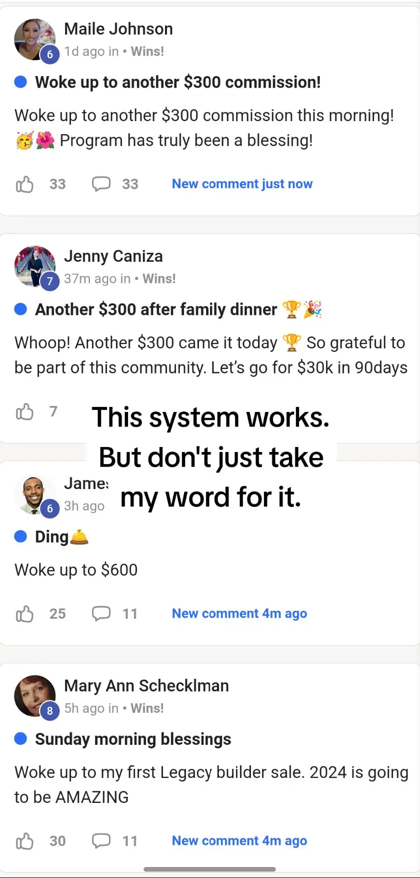 This system works... but don't just take my word for it.  Check out all of these wins from people in the Digital Growth community using The Daily Pay System. What are you waiting for? Comment 'yes' to get started.  #internetmoney #dailypay #canadianmom #momlife #howtomakemoneyonlineforbeginners #howtomakemoneyonlineincanada 