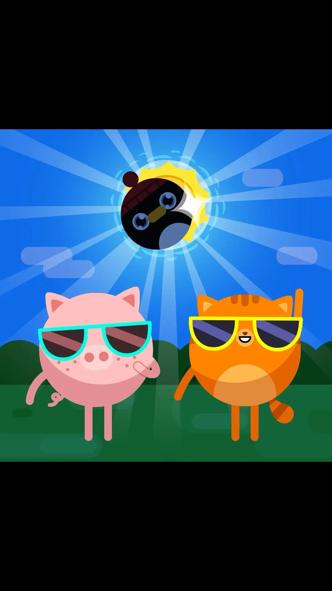 ⚫️ Where will you be viewing the solar eclipse today?🕶️ Stay safe and have fun! #solareclipse #eclipse #supersimple #viraltiktok #supersimplesongs #eclipse2024 