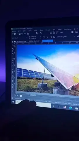 vem conferir como eu criei esse flyer para social media de energia solar feito 100% no CorelDraw 🔥 #coreldraw #designgrafico 
