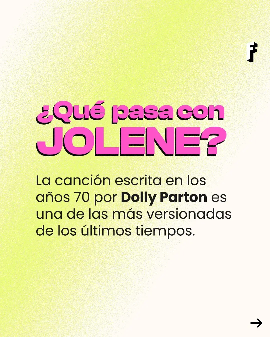 Creo que ha llegado el momento de hacernos amigas de Jolene, ¿no os parece? #Freeda #Jolene #DollyParton #Beyonce #QueenB #Cancion #Sororidad #Feminismo #Hermandad #Mujeres