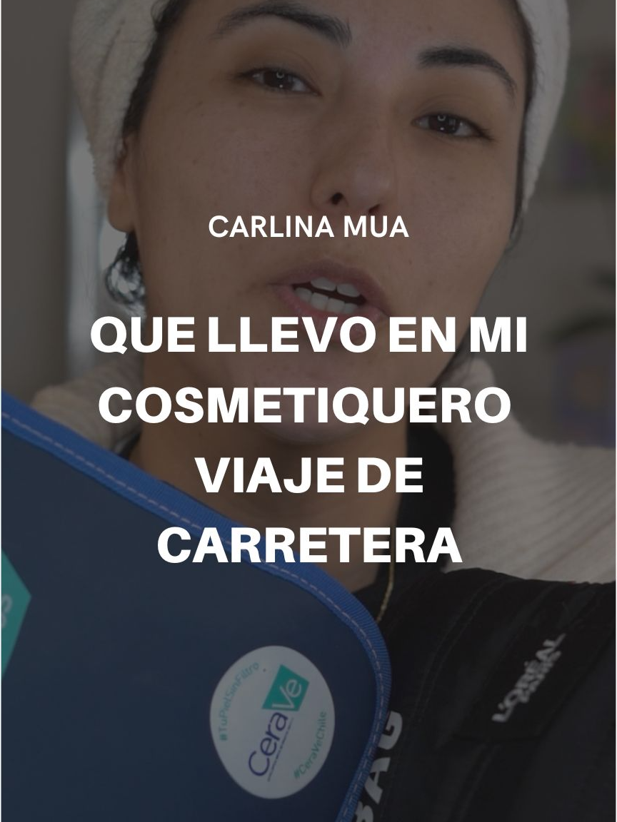 Que llevo en mi cosmetiquero de viaje, en auto.  IG @carlinamua   Youtube: Carlina MUA #skincarechile #cuidadofacial #maquillajechile #cosmetiquerodeviaje #quellevoenmicosmetiquera #makeupchile #makeup #cosmetiqueras #makeupbag #makeupbagessentials #viajedecarretera @cerave @lorealparis @bubbabagscl @benetton  @skin1004_official #skincareroutine #cuidadofacialbasico #rutinadecuidadofacial