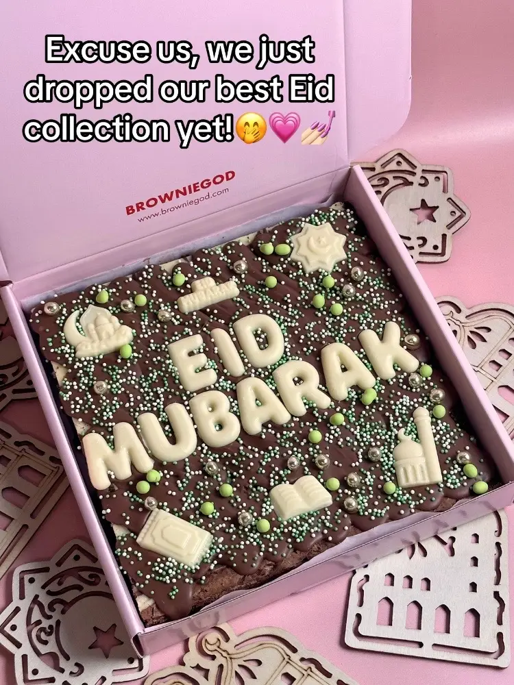 Obsessed is definitely an understatement for this collection! 🤭✨ #gifts #london #SmallBusiness #baking #brownies #viral #funny #tiktok #eid #eidmubarak #eidaladha #eidcollection #eidgifts #eidgiftideas #satisfying #eidgift #london #umrah #Ramadan #ramadhan #muslim #browniegod #iftaar #eidalfitr 