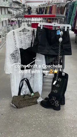 Come thrift a coachella outfit with me ⭐️🧸 #fyp #thrift #thriftwithme #thrifthaul #coachella #fashion #style #OOTD #outfit #outfitinspo #haul 