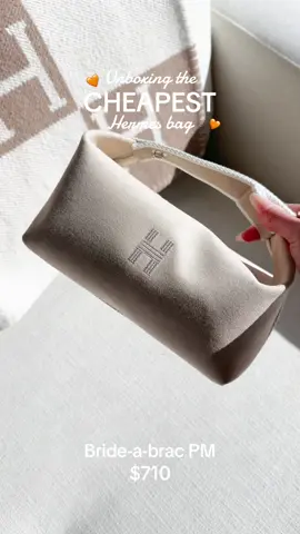 The cheapest hermes bag you can actually buy 🤭 (im not a seller dont ask) #hermesaddict #brideabrac #hermesunboxing #hermeshaul #designerunboxing #unboxinghaul 