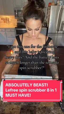 You guys!! This baby is a BEAST! I took it to work at the firehouse and the battery life on this is SO MUCH BETTER than the tornado! And comes with so many more attachments! Cut cleaning time in half! AN ABSOLUTE MUST HAVE 🔥 #spinscrubber #lefree #8in1 #tiktokshop #fyp #tiktokshopfinds #MomsofTikTok #viral #musthaves #tiktokshopblackfriday #viral 
