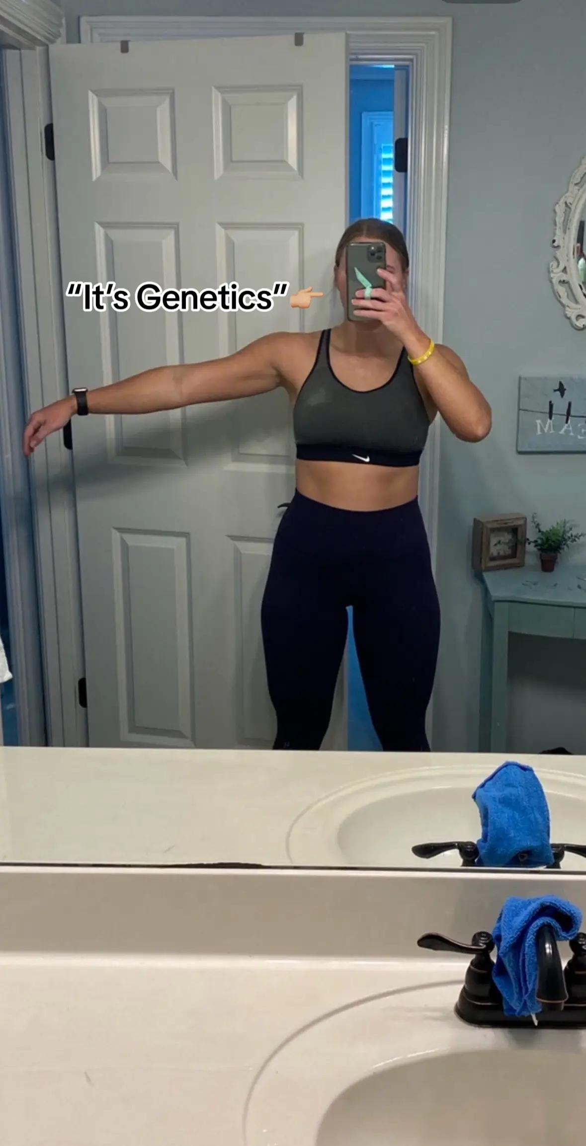 One word. Consistency. Stop letting “genetics” hold you captive. #bodytransfromation #fatlossjourney #bodybuildingmotivation #fitnessmotivation