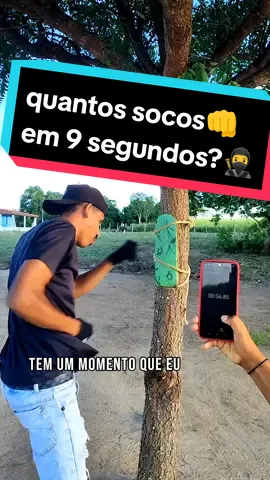 Tô fazendo o treino do Saitama??👊 💨 quantos socos eu dou em 9 segundos?💥🥷 #boxe #saitama #treinovelocidade #socosrapidos #box #treino #nikel 