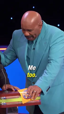 Something you don’t want to admit you’re afraid of?? 🤔💍😂 #SteveHarvey: “Me too.” #FamilyFeud