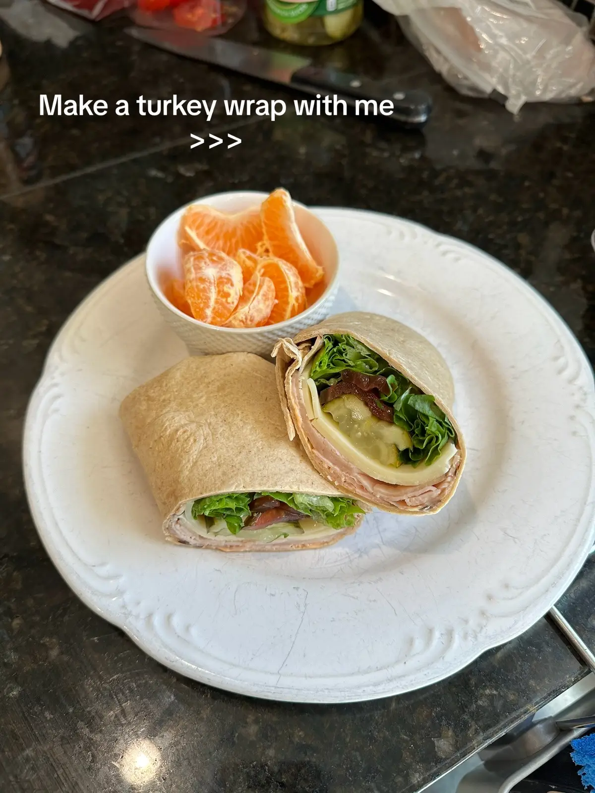 ive been eating this everday for lunch for a week its soooo good 😩😋😋 #wraps #food #healthyfood #turkeywrap