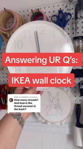 Replying to @Ashleigh I tried to answer as many questions as i could! #ikeahack #ikeafinds #handembroidery #crafthacks #ikeacanada #diycraft #fyp #viralvideo 
