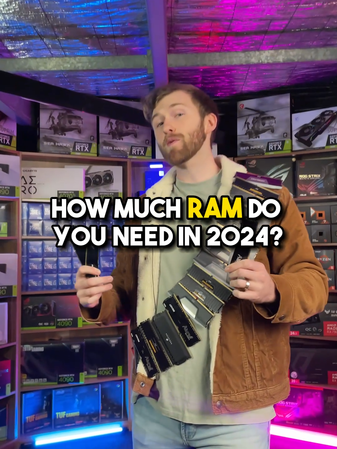 How much RAM do you NEED in 2024? 😱 #gamingpc #pcbuild #ram #corsair #kingston