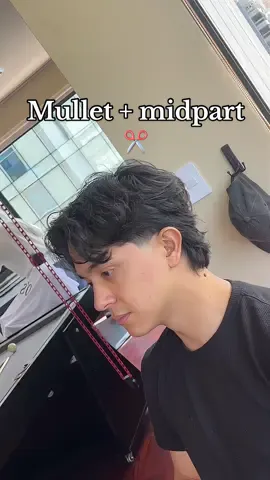 Midpart ✂️ #mullet #cortedecabello #corteparahombres #cortesparachicos #estilosdecortehombre #midpart #taperfade #barberosperuanos #miraflores_lima_peru 