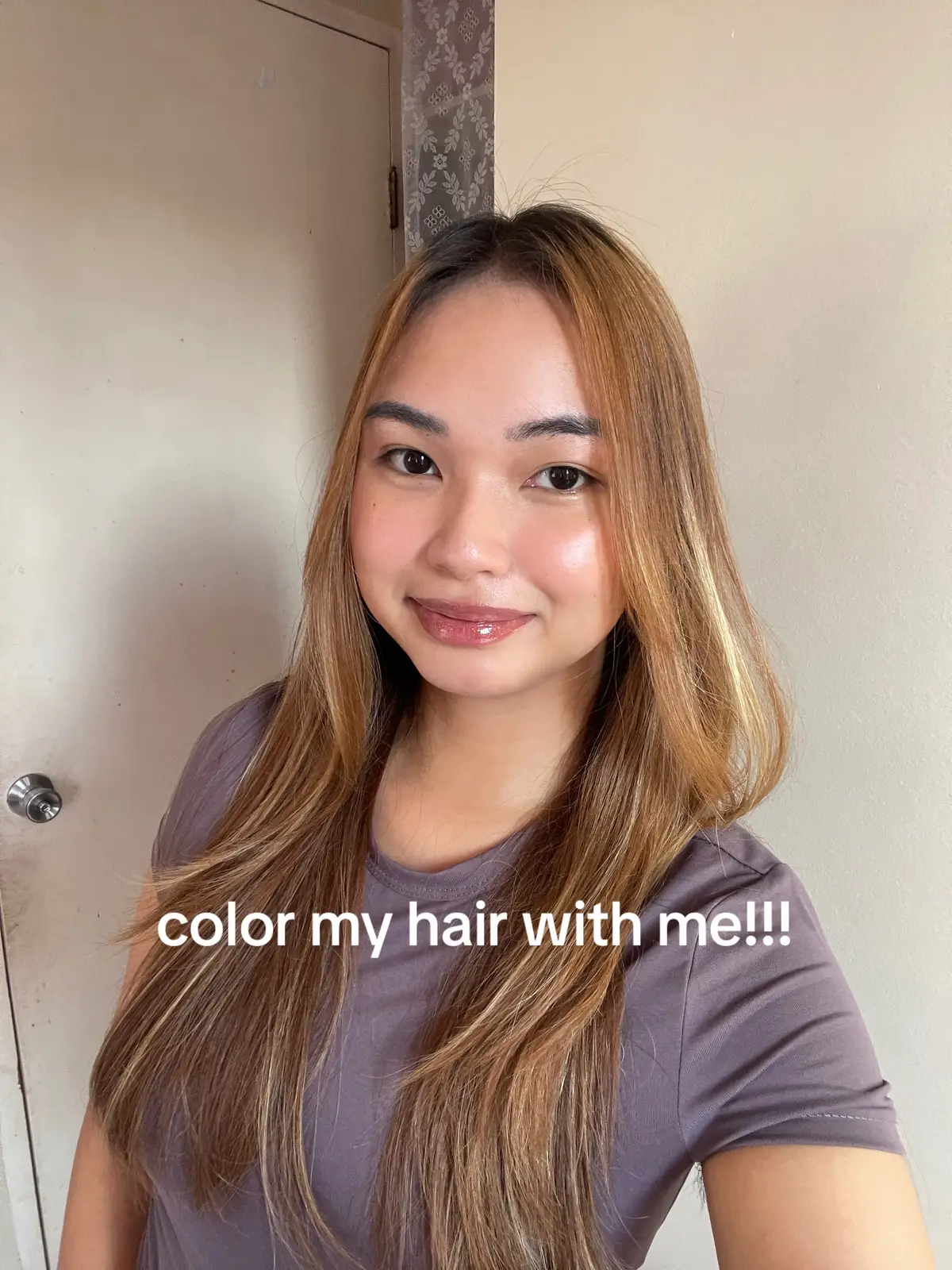 feels like being born again #fyp #foryoupage #haircolor #blondehair #brunette #brownhair #balayagehair 