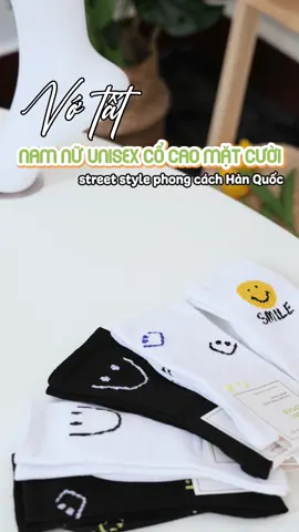 vớ cổ cao nhiều hoạ tiết mặt cười xinh xắn #tat #vo #voxinh #tadaasocks 
