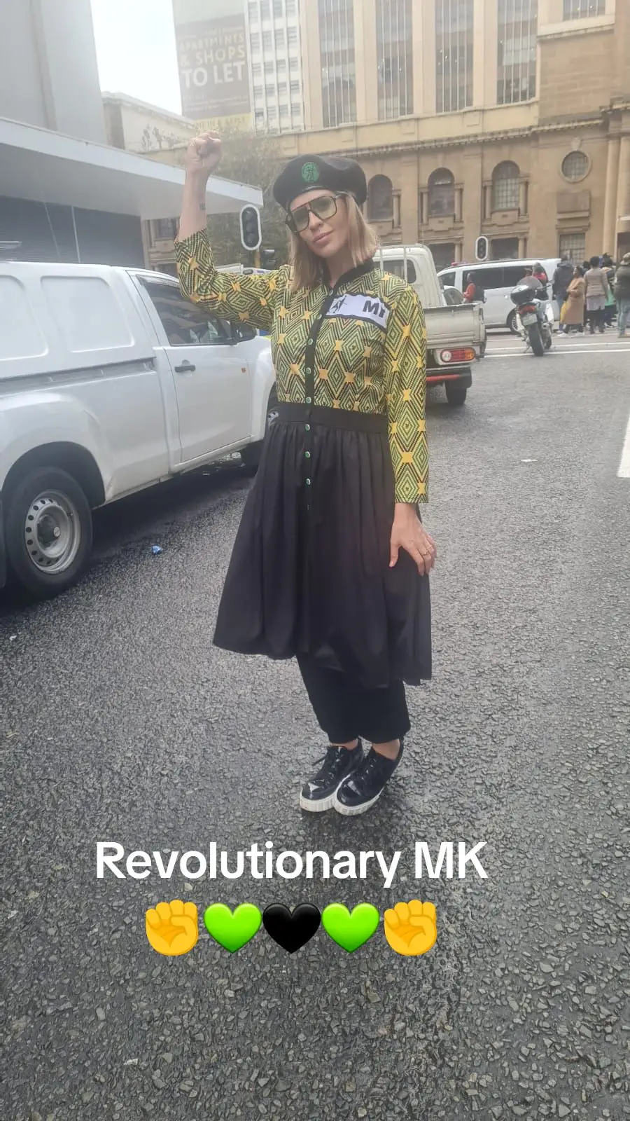 Revolutionary MK ✊️💚🖤💚✊️ Our Unique MK Dress 👗 only available by orders. #SAMA28 #umsholozi #southafrica #nxamalala #Msholozi #jacobzuma #trendingvideo #mkhontowesizwe #mkhontowesizwe #voters #godole73 #mk @Jennifer  Stoler 