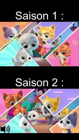 La différence (appel) entre la saison 1 et 2 de #SuperChatons #SuperKitties #cat #kitties #chat #chatons