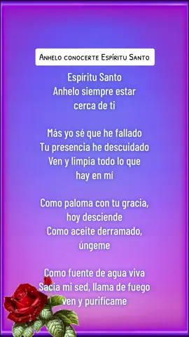 Anhelo Conocerte Espiritu Santo #Alabanzas #Cristianas #tiktok #FORYOU 