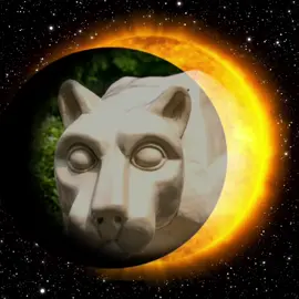 The eclipse looked different this year 🤔🌚🌝 #pennstateberks #eclipse #nittanylions #fyp 