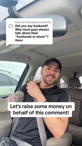 Replying to @Simonspop Lets raise some money for the queer community on behalf of Simon! Please like, share and comment. Let the video run until the end. Ps. I HAVE A HUSBAND!  . . . #gay #supportlgbtq #tiktokmademebuyit 