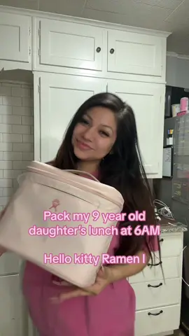 Hello kitty 🎀 #sahm #food #daughter #momlife #asmr #lunch #schoollunch #school #lunchideas #ramen #hellokitty 