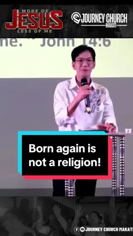 Born again is an experience #jesuslovesyou #journeychurchmakati #PastorAlexis #foryou 
