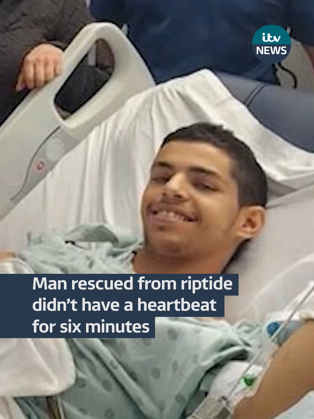 Felipe Ribeiro Desouza was without a pulse for between six to seven minutes after getting caught in a riptide #itvnews #florida #usa