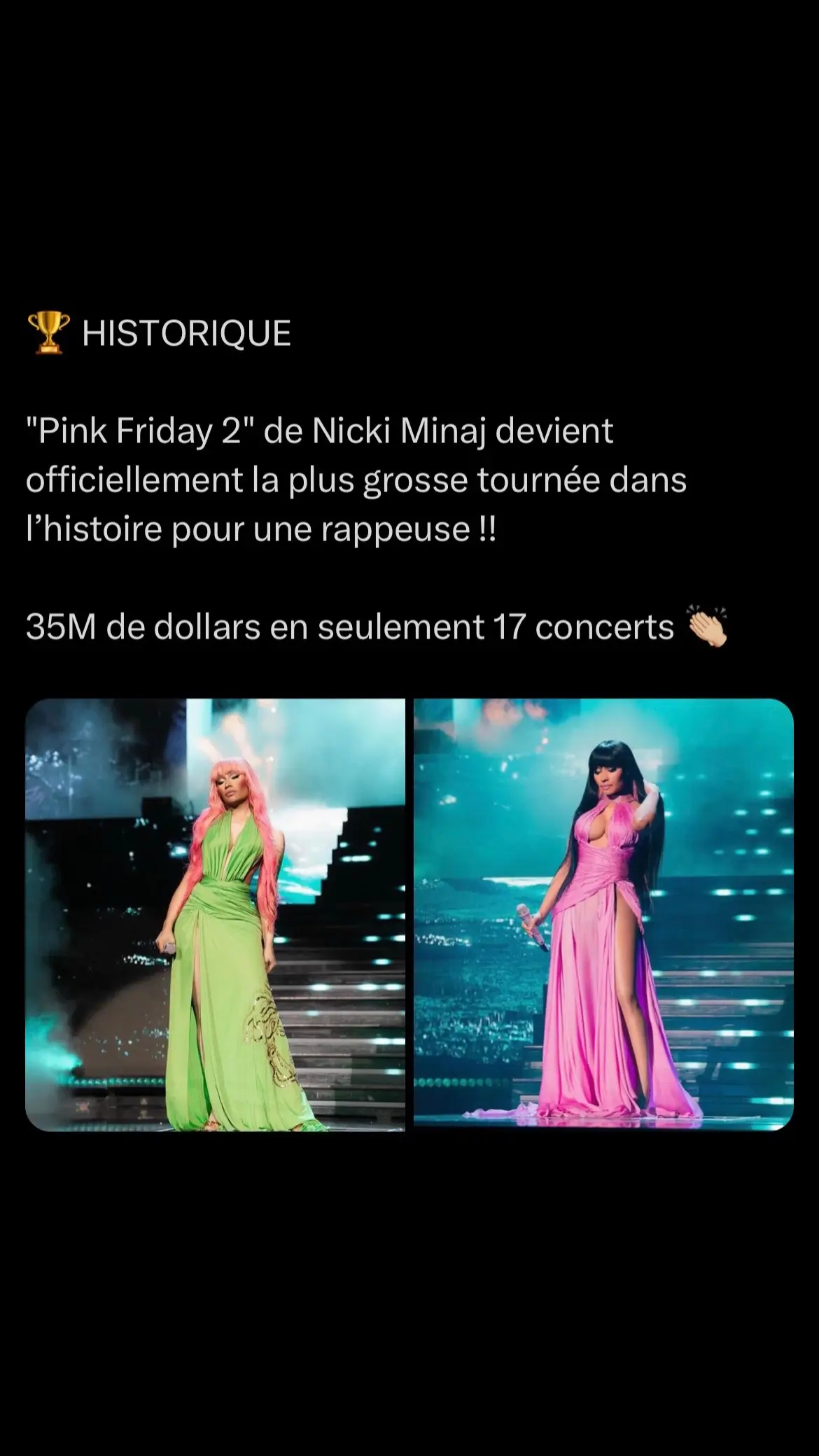 👸🏾La Queen Nicki Minaj bat un nouveau record pour une rappeuse 🎶Playlist dispo en bio #nickiminaj #pourtoi #foryou #fyp #viral #fly #tournee #record 