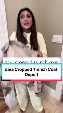 zara cropped trench coat dupe! I linked the trench to my LTK!#zaracroppedtrenchcoat #trenchcoat  @Pjah17 - Fashion & DIY 💕 #amazondeals #creatorsearchinsights @Amazon 