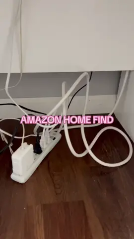 This is a cable box organizer that hides your cords and keeps your desk or floor looking neater! #amazon #homeoffice #office #hone #workfromhome 