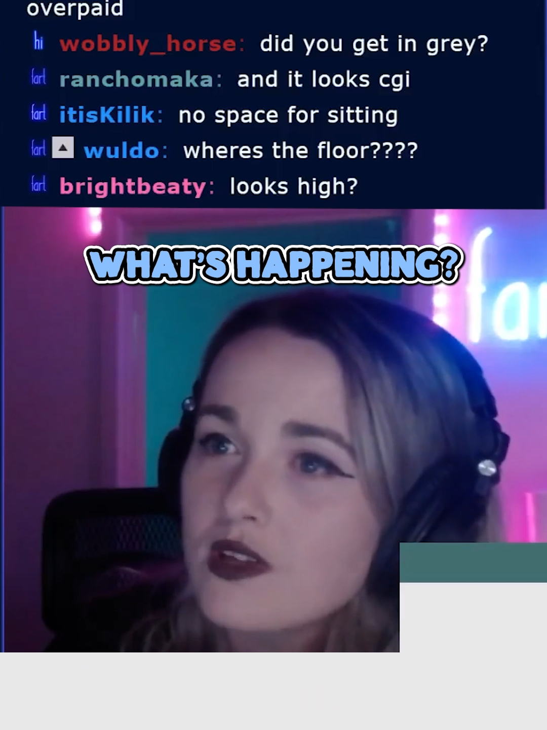 Chat confused by couch #streamer #funny #twitch #shopping #fyp