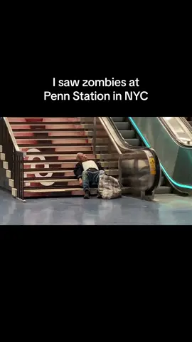 I saw zombies at Penn Station in New York City!
