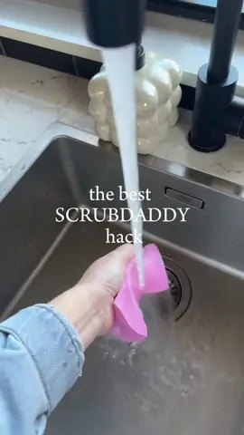 How to easily remove cat hair! 🤍 #scrubdaddy #hack #cathair #scrubdaddyhack 