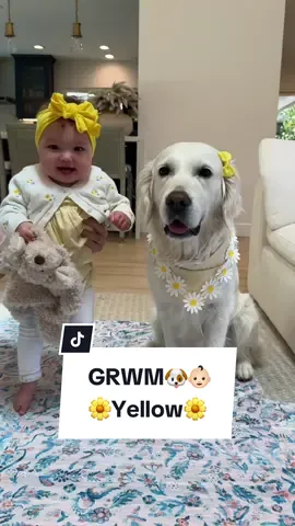 Who wore better?🐶👶🏻🌼🎀 Lady or Olivia? #babyanddog #sistergoals #twins #dogsoftiktok 