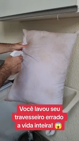 Você lavou seu travesseiro errado a vida inteira! #dicas_utilidades #facavocemesmo #utilidadepublica 