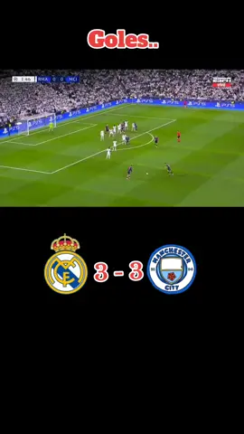 #ChampionsLeague. Goles: Real Madrid VS Manchester City