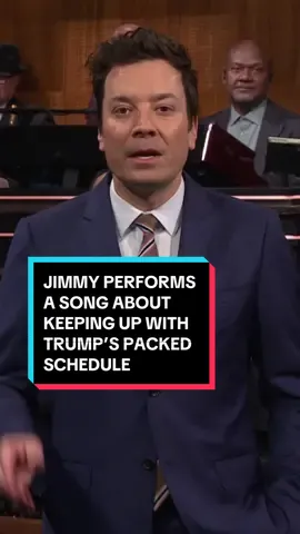 Jimmy performs a song about keeping up with Trump’s packed schedule. #FallonTonight #TonightShow #Trump #TaylorSwift 