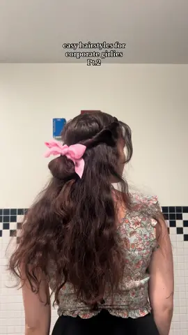 this easy twisted half of bun makes me feel like a princess!! #creatorsearchinsights #hairstylesideasforcorporate #corporatebaddiehairstyles #cutecorporatehairstyles #cuteeasycorporatehairstyles #cutehairstylesforcorporatework #funcorporatehairstyles 